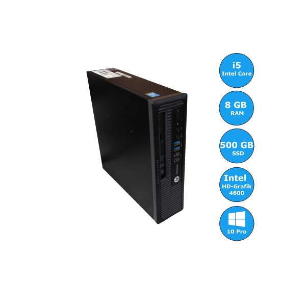 HP EliteDesk 800 G1 Intel Core i5-4570S 8GB RAM Intel HD-Grafik 4600 500GB SSD