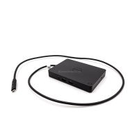 Dell K17A WD15 USB-C Port Replikator Dockingstation | Ohne Netzteil | Silber