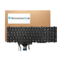 Bürorechner24.de - Ersatztastatur DE (QWERTZ) Beleuchtet - passend für: Dell Latitude E5550 E5570 E5580 5590 Precision 3510 3520 7510 752 7710 7720