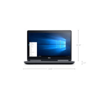 Dell Precision 7510 15,6" FHD  i7- 6820HQ 32GB RAM 500GB SSD Quadro M1000M Webcam DE Silber B-Ware