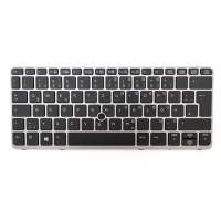 Tastatur HP/Keyboard HP EliteBook 820 G1, 820 G2, 725 G1, 725 G2, DE (QWERTZ), unbeleuchtet, silber, Model: 735503-041