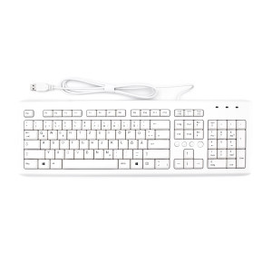 HP PR1101U USB Tastatur | Kabelgebunden | Weiß | Deutsch- QWERTZ | Neu