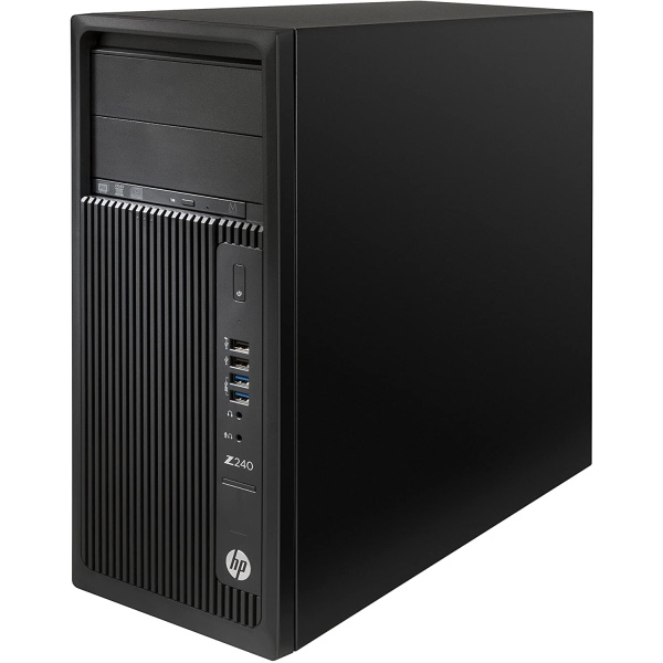 HP Workstation Z240 | Intel Xeon E3-1270 v6 | 32 GB | NVIDIA Quadro P2000 | 500 GB SSD + 1 TB HDD | Kein optisches Laufwerk | Kein WLAN Adapter | Silber | 12 M